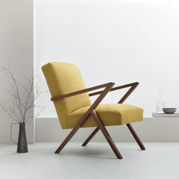 Mustard mid century occasional chair